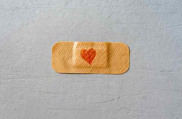 Band-aid with a heart